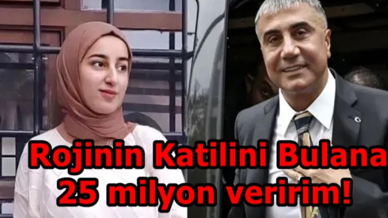 Sedat Peker:"Rojin Cinayetini Aydınlatana 25 Milyon Veririm"