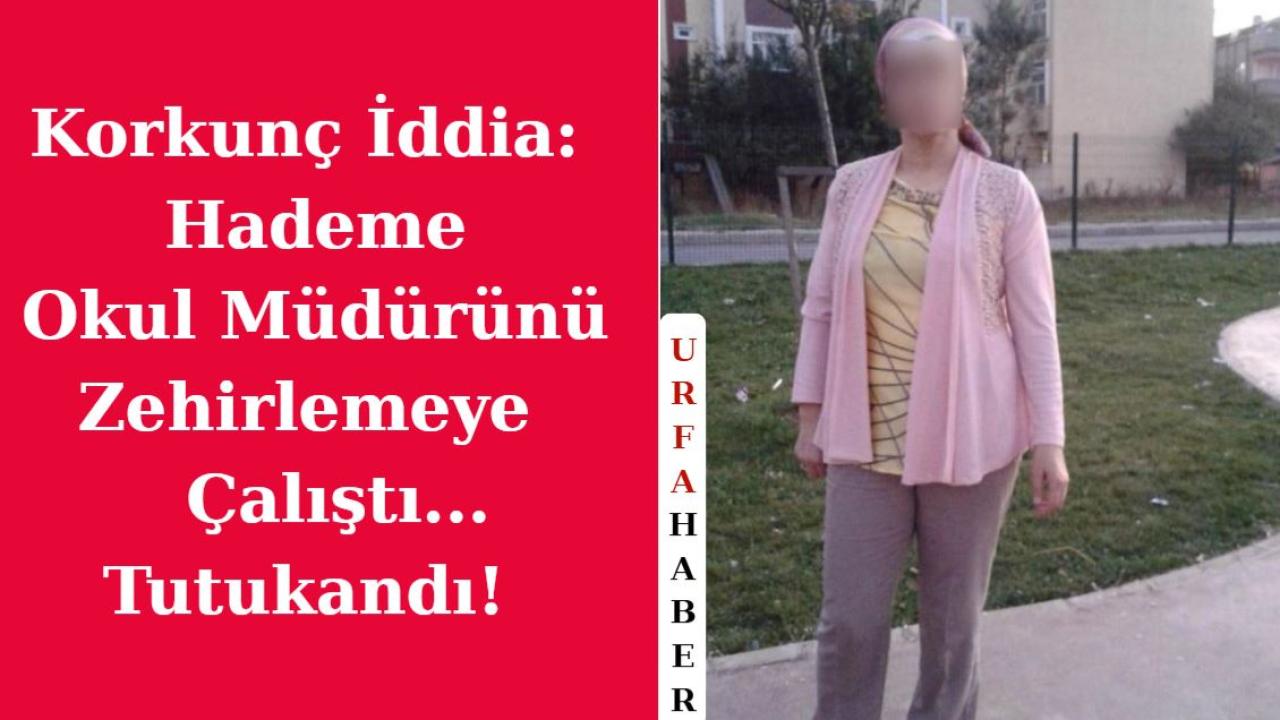 Korkunç İddia: Hademe Okul Müdürünü Zehirlemeye Çalıştı!
