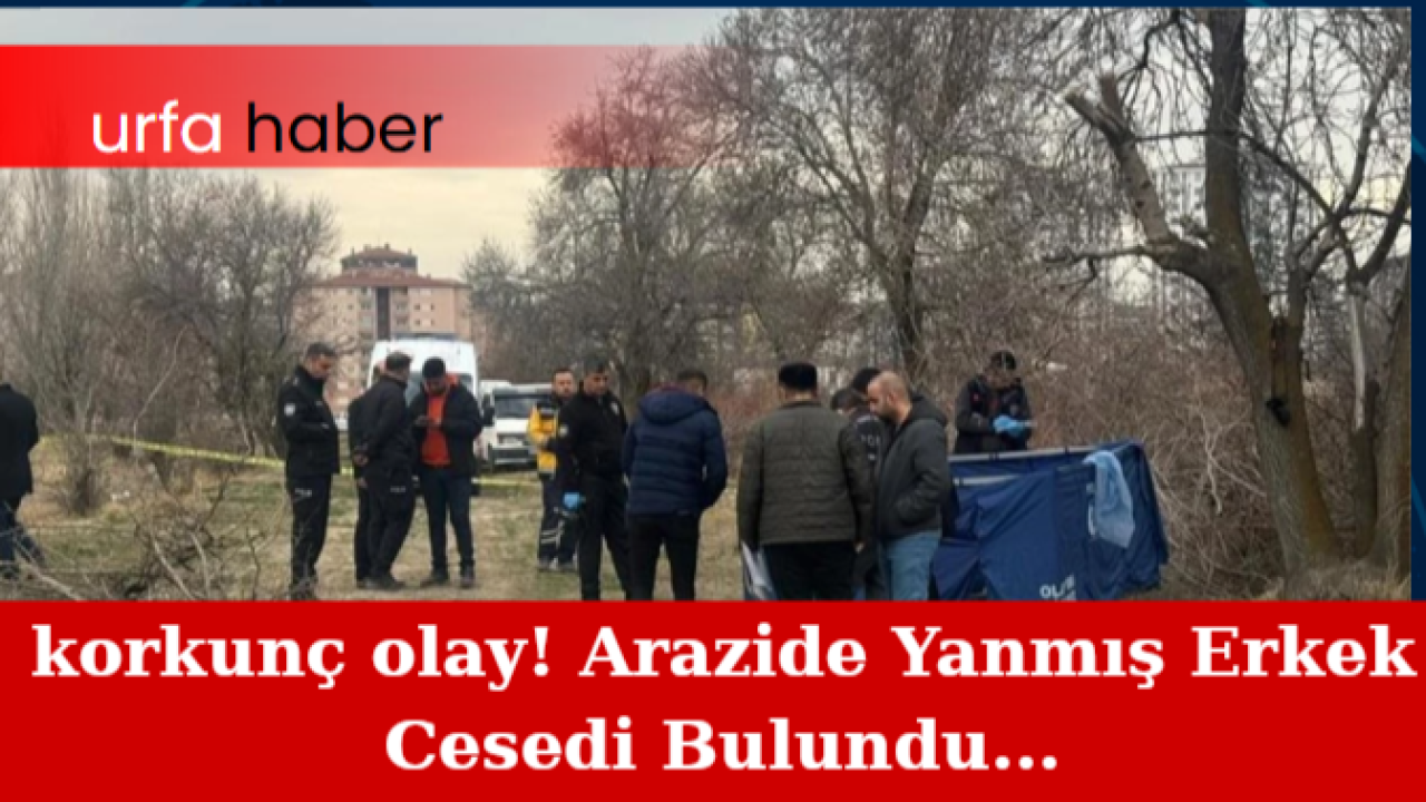 Korkunç Olay! Arazide Yanmış Erkek Cesedi Bulundu...