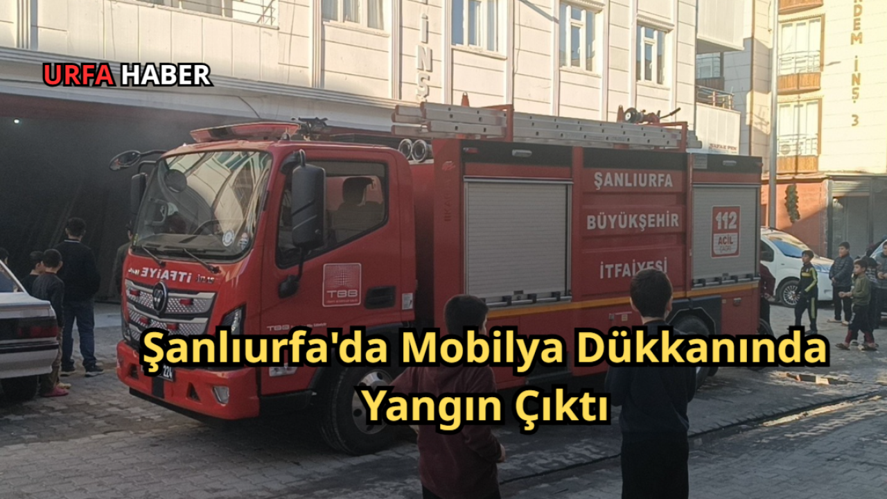 Şanlıurfa'da Mobilya Dükkanında Yangın Çıktı