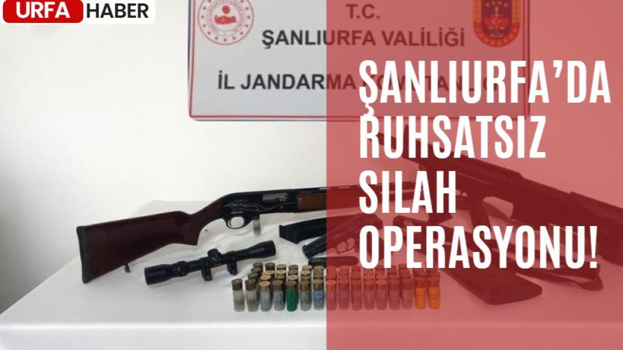 Şanlıurfa’da Ruhsatsız Silah Operasyonu!