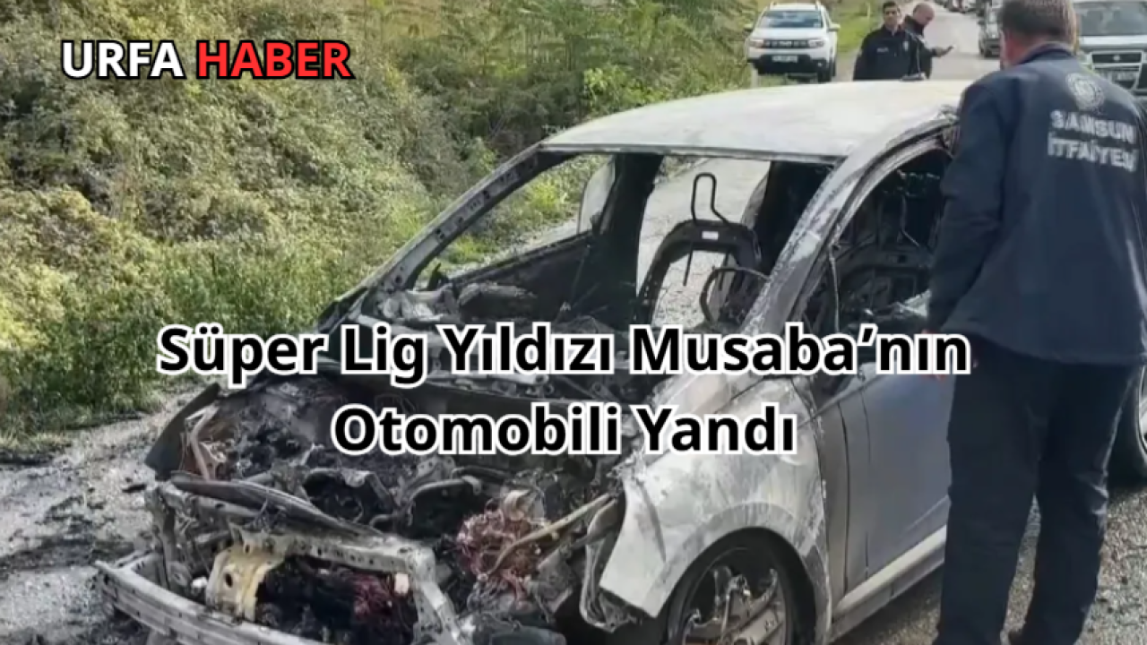 Süper Lig Yıldızı Musaba’nın Otomobili Yandı