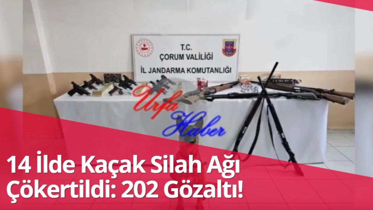 14 İlde Kaçak Silah Ağı Çökertildi: 202 Gözaltı!