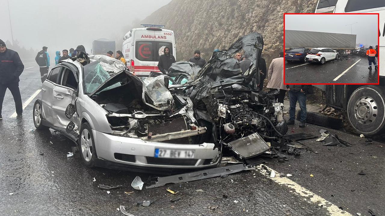 Gaziantep'te zincirleme trafik kazası: Ölü ve yaralılar var!
