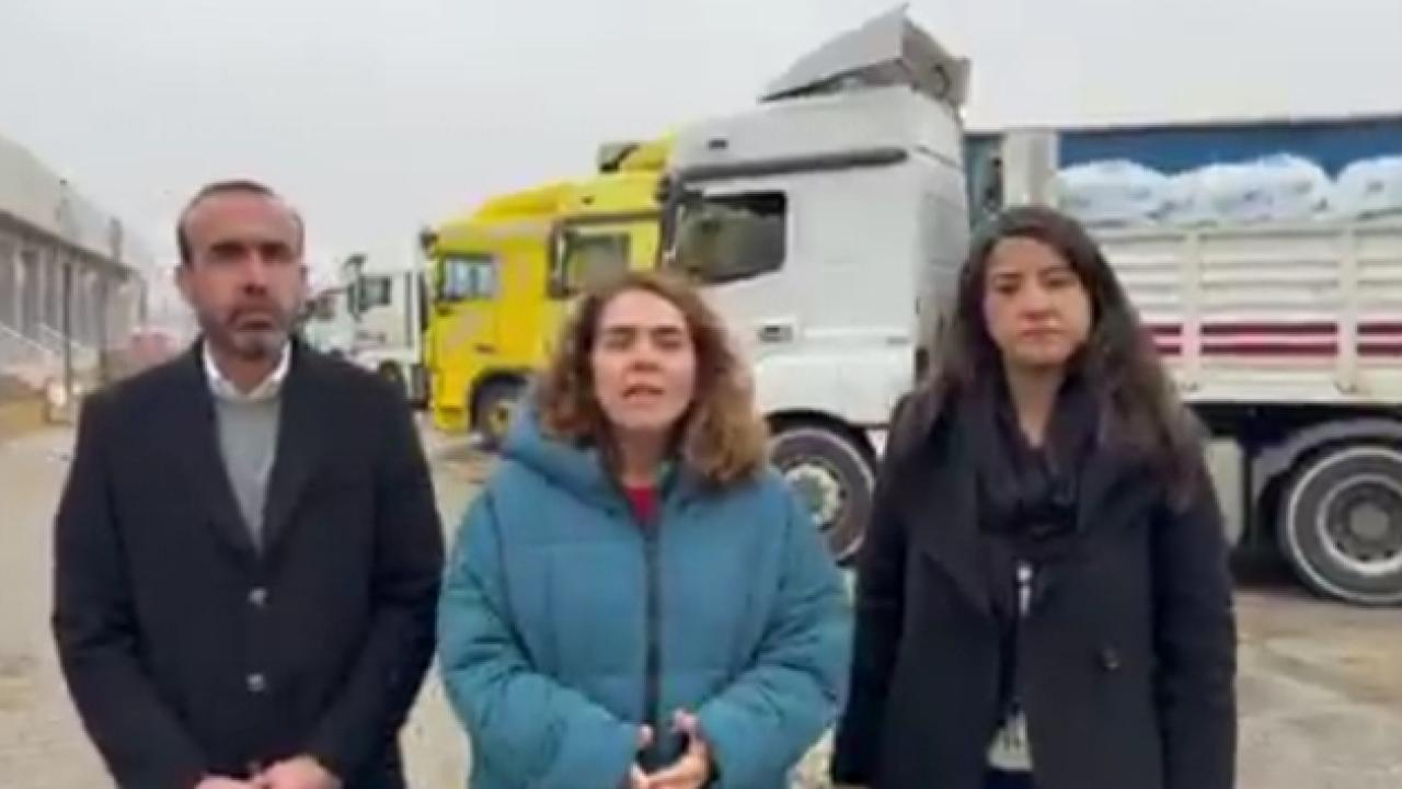Kobaniye giden yardım tırlarına engel iddiası: DEM’in Urfa vekillerinden tepki!