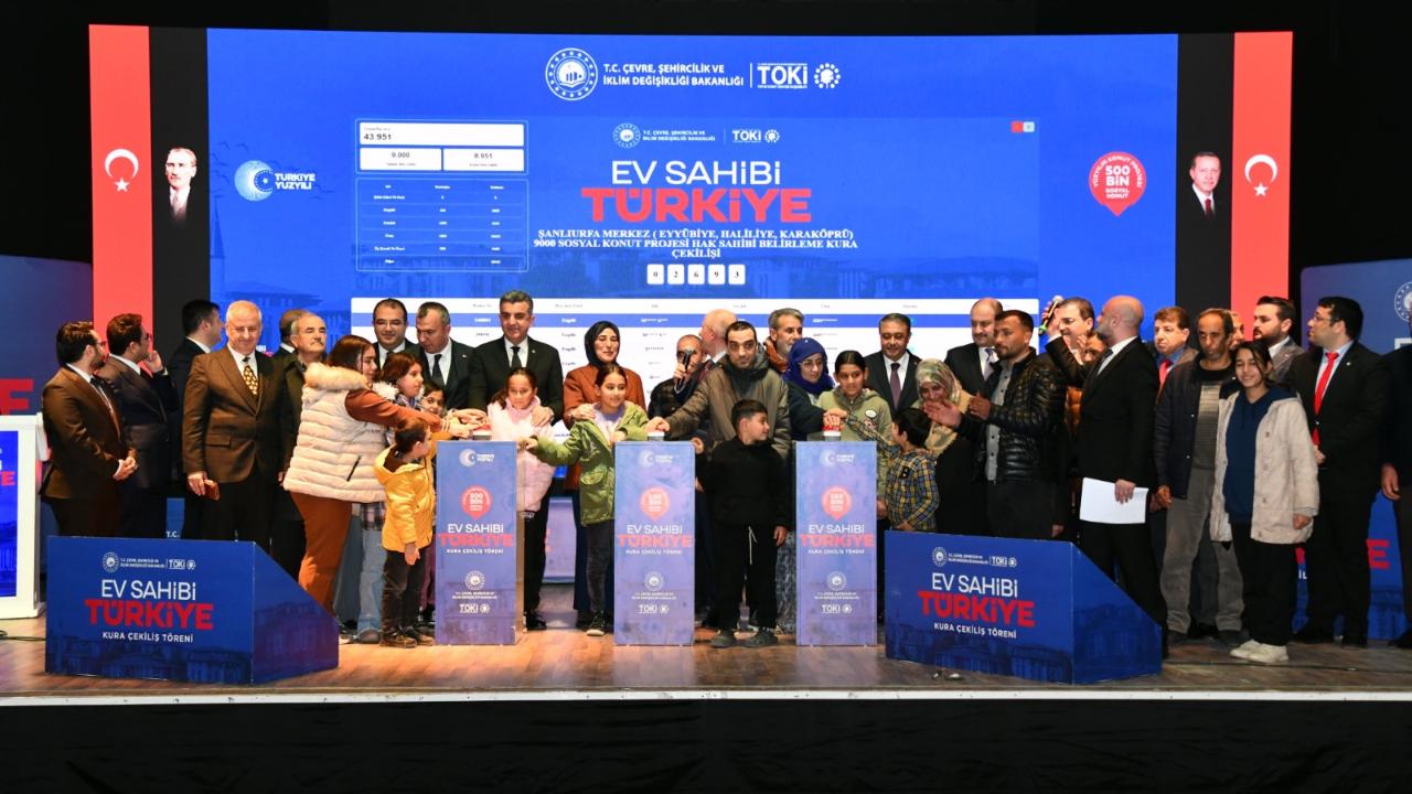 Şanlıurfa’da 13 Bin 790 Konut Kurası Çekildi