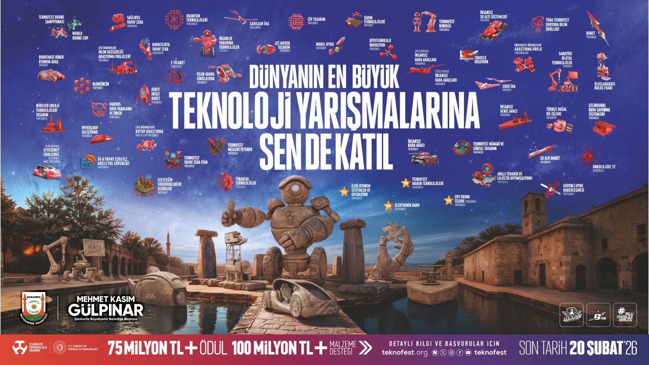 Şanlıurfa'da olacak: TEKNOFEST yarışmaları için başvurular başladı