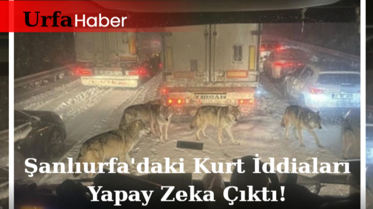 Şanlıurfa'daki Kurt İddiaları Yapay Zeka Çıktı!