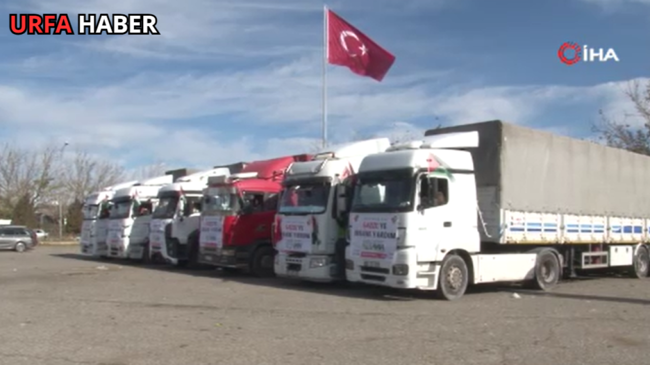 Şanlıurfa’dan Gazze’ye 6 Tır İnsani Yardım Gönderildi