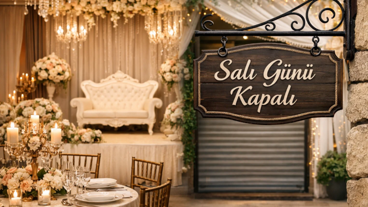 Düğün salonları salı günleri kapanacak!