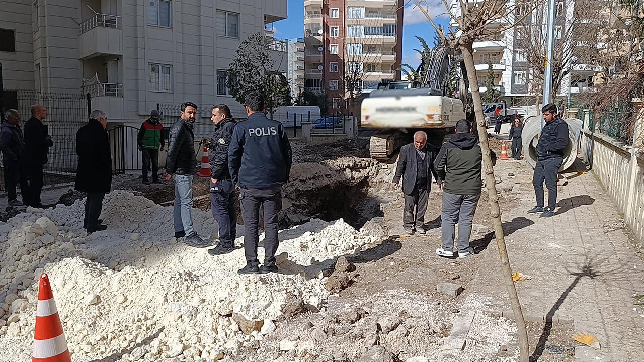 Urfa'da altyapı çalışması sırasında göçük meydana geldi!