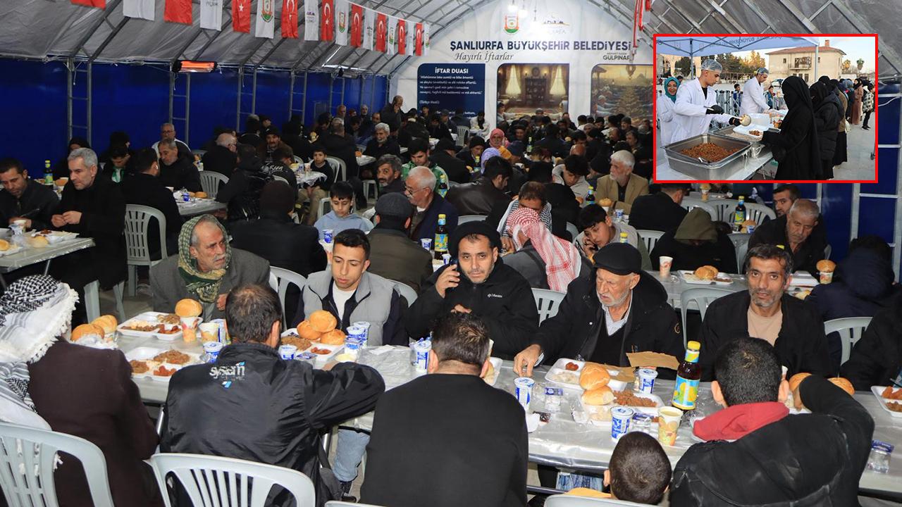 Urfa'da iftar çadırında ilk oruçlar açıldı!