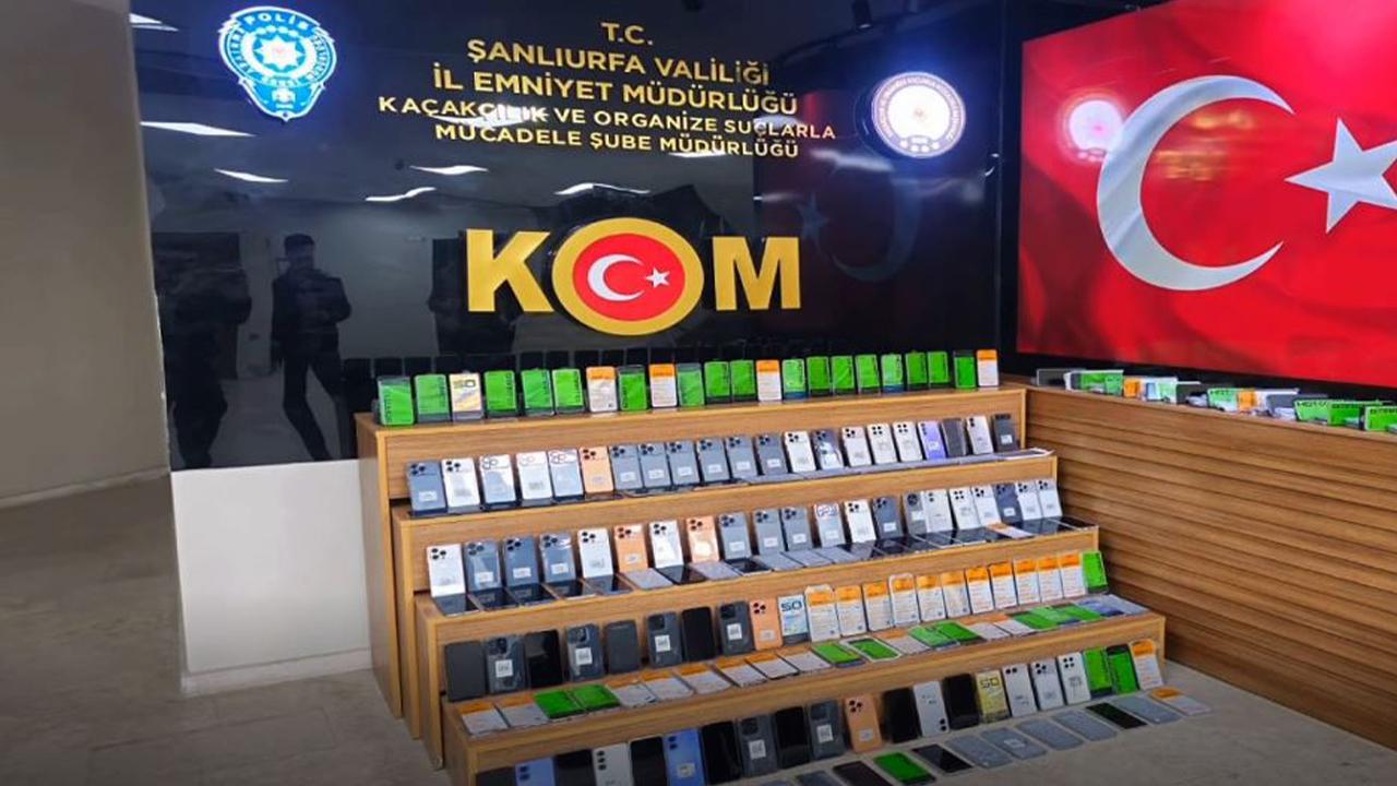 Urfa'da kaçak cep telefonu operasyonu!