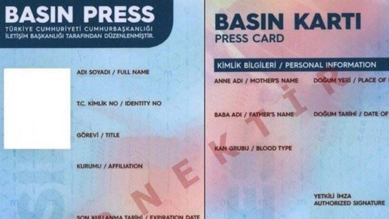 Basın kartı resmi kimlik sayılacak!