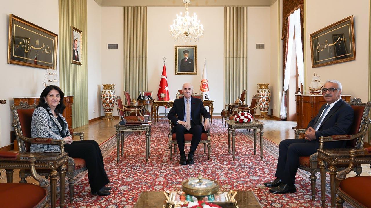 TBMM Başkanı Kurtulmuş, DEM Parti'li vekilleri kabul etti!