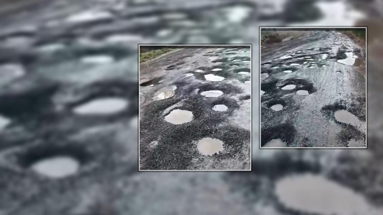 Yol değil adeta köstebek yuvası! Şanlıurfa’da sürücüler isyanda!