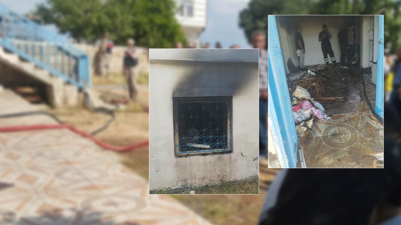 Birecikte korkutan yangın! Bir ev kullanılamaz hale geldi!