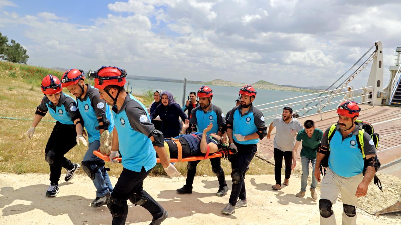Şanlıurfa’da gerçeğini aratmayan tatbikat!