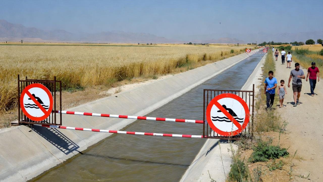 Şanlıurfa’da sulama kanalları ve barajlara giriş yasaklandı!