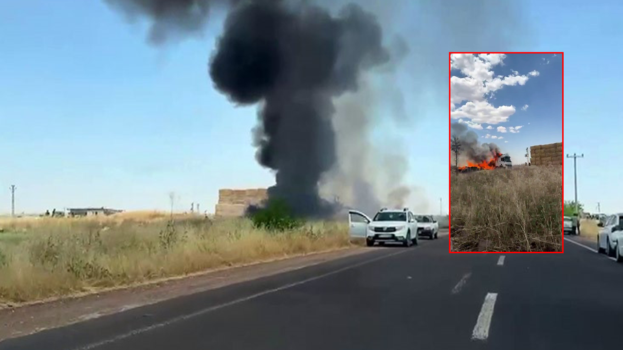 Urfa'da seyir halindeki TIR alev topuna döndü!