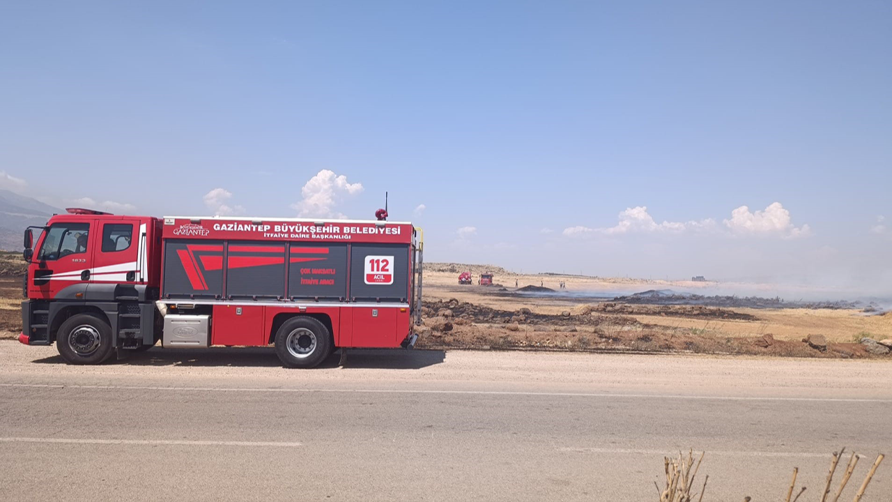 Gaziantep’te anız yangını!
