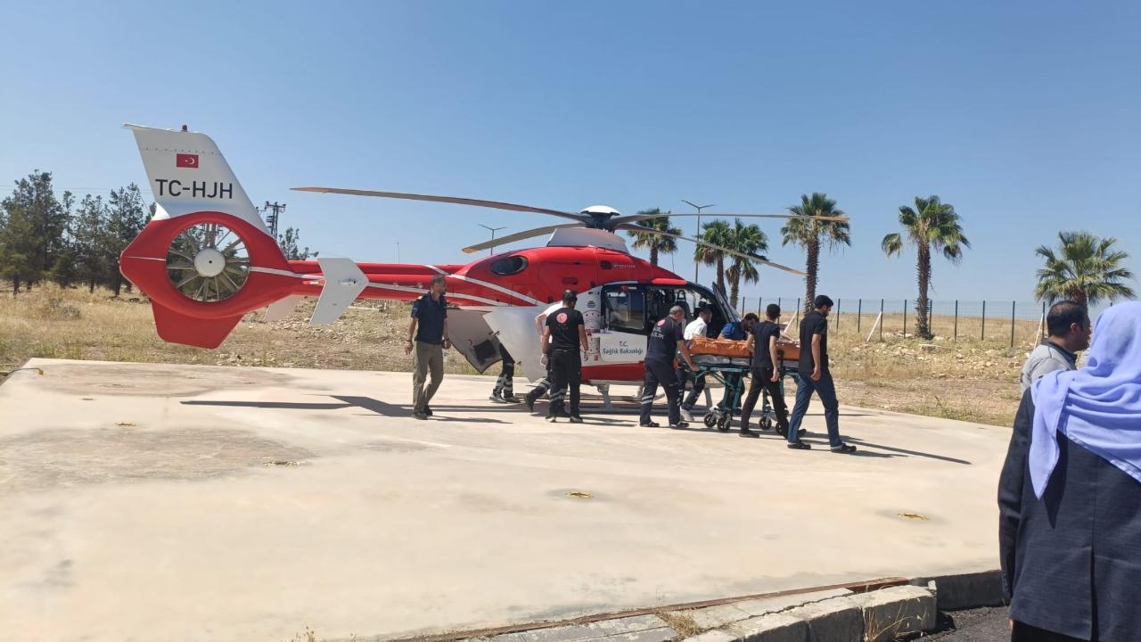 Şırnak’ta yaralandı! Ambulans helikopterle Şanlıurfa’ya getirildi!
