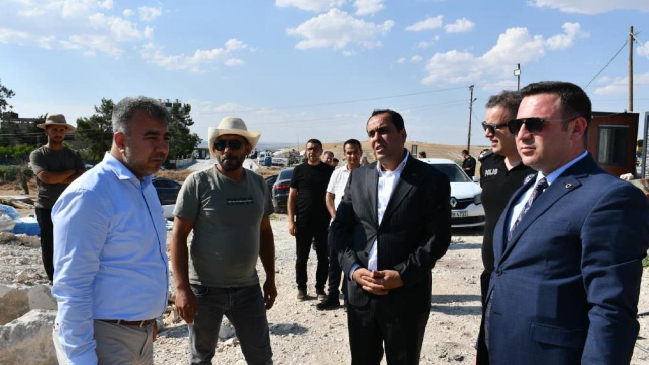 Şanlıurfa'da yeni adliye binası inşaatında inceleme!