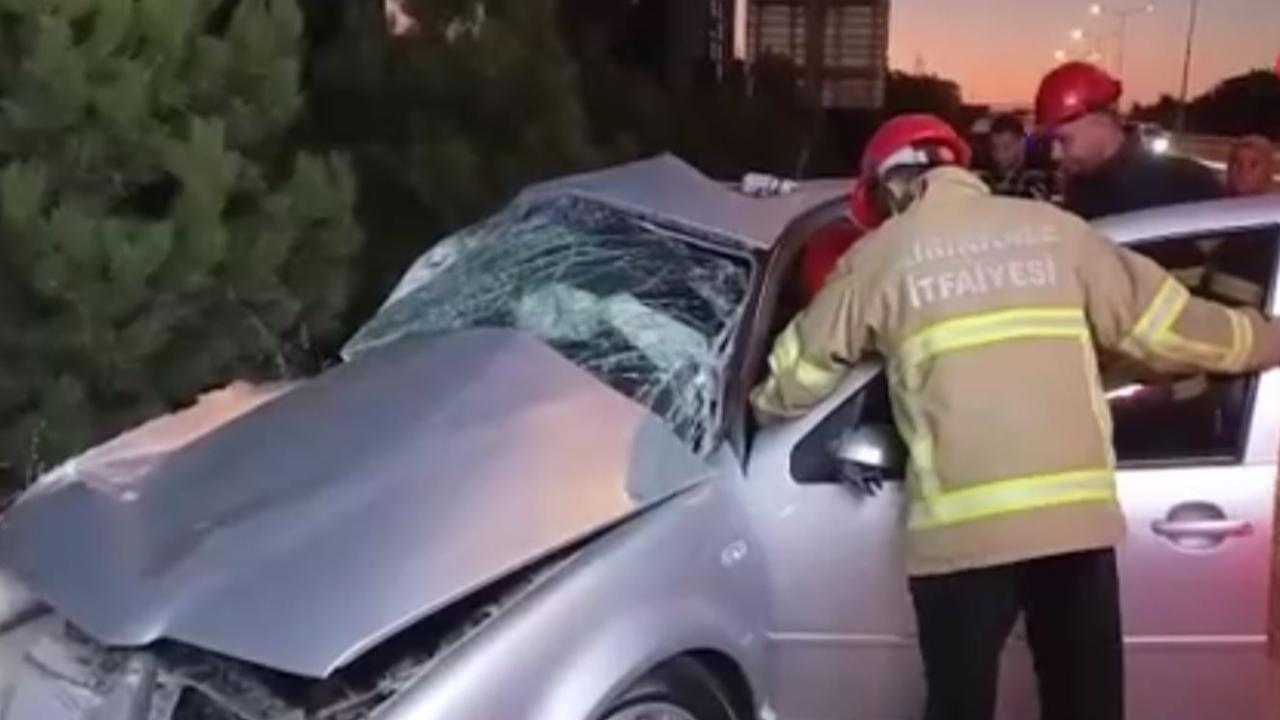 Feci kaza: Otomobil sürücüsü hayatını kaybetti!
