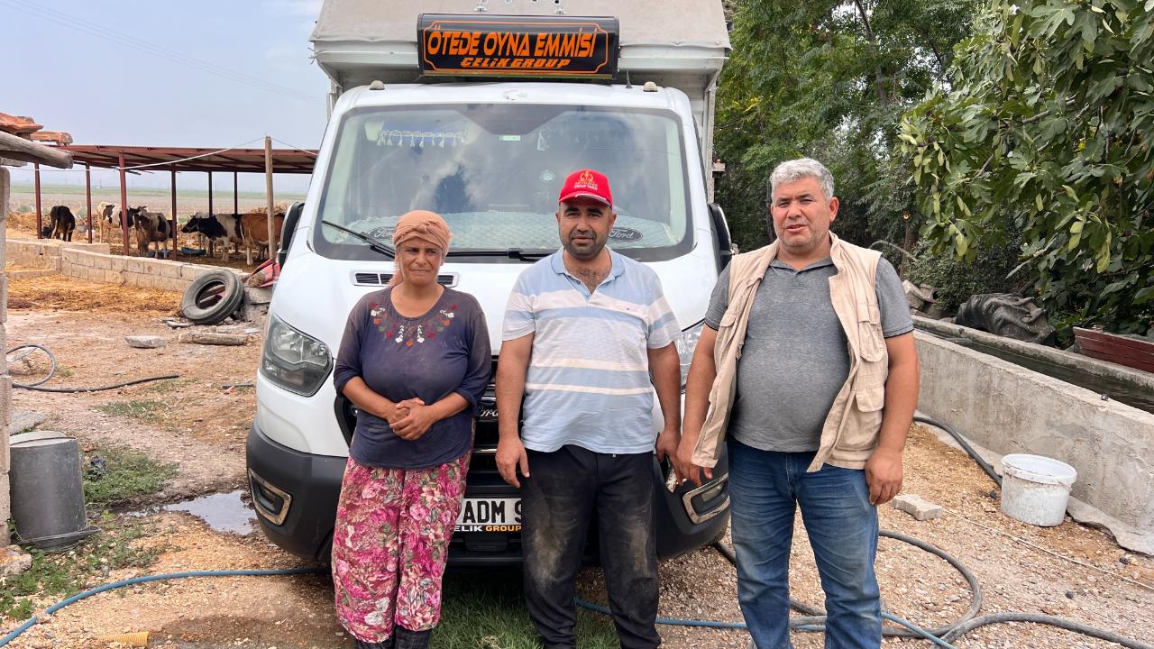 Şanlıurfa'dan giden kamyonet mutluluk gözyaşları döktürdü!