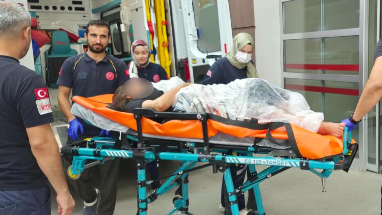 Sinir krizi geçiren kadın kendine zarar verdi!