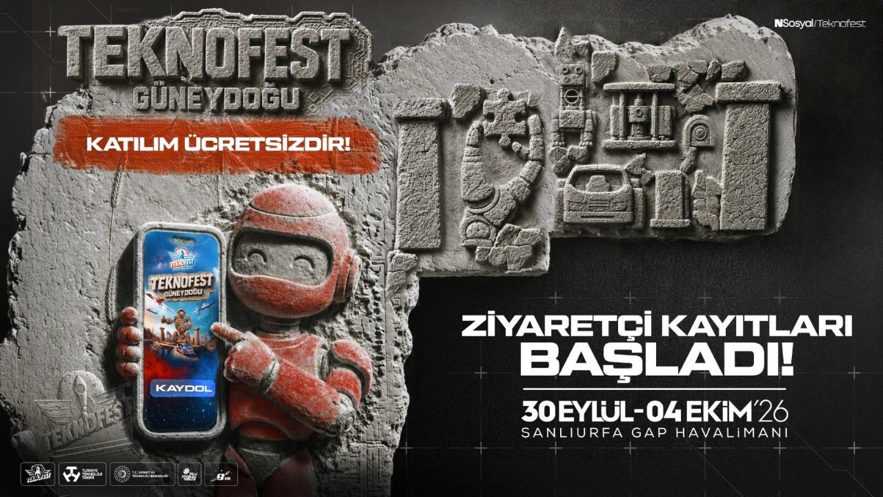 Şanlıurfa'da düzenlenecek olan TEKNOFEST ziyaretçi kayıtları başladı!