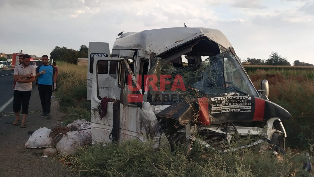 Şanlıurfa'da minibüs sulama kanalına düştü: 15 yaralı!