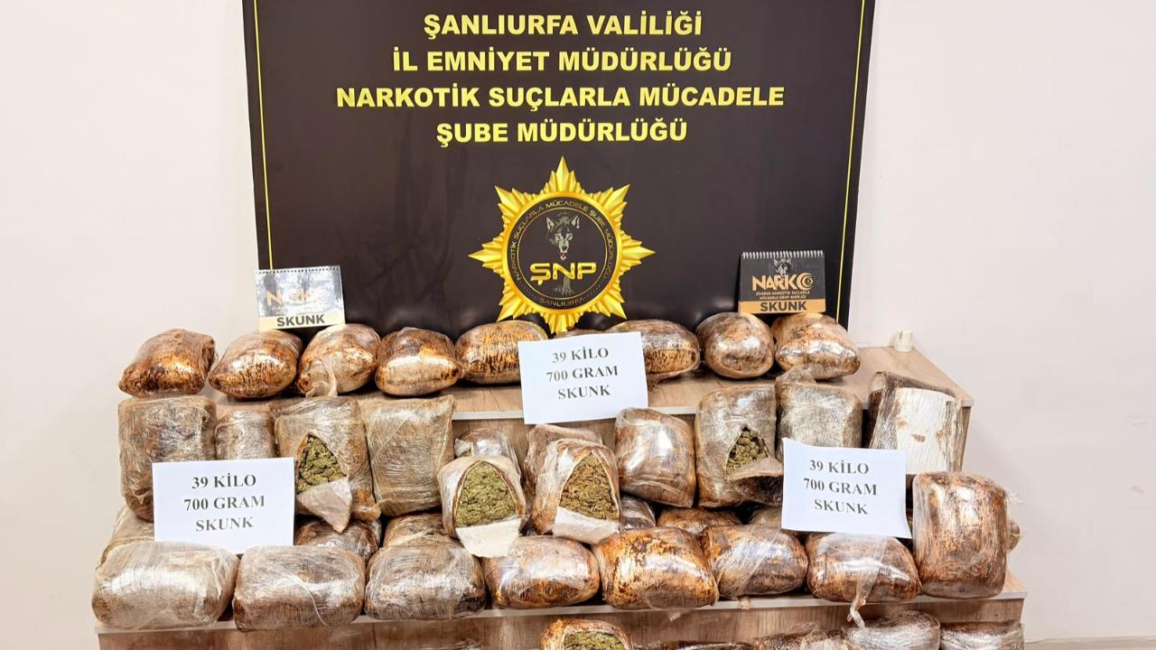 Urfa'da dev operasyon: Kilolarca uyuşturucu madde ele geçirildi!