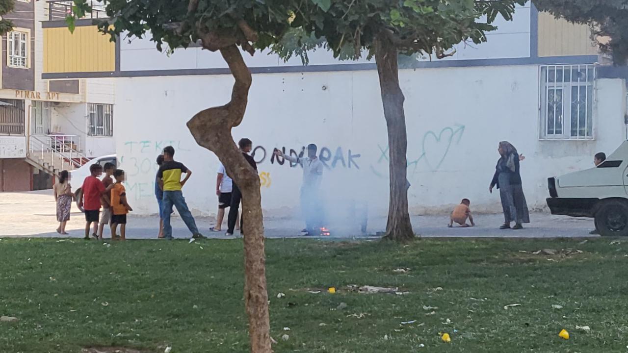 Urfa'da önce yaktılar: Sonra söndürmeye çalıştılar!