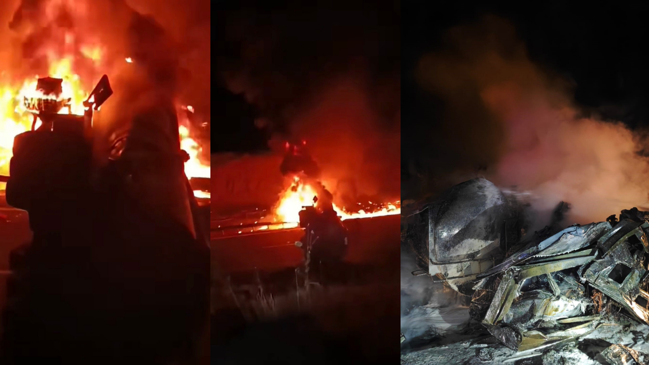 Şanlıurfa’da alev alan akaryakıt tankerinin sürücüsü öldü!