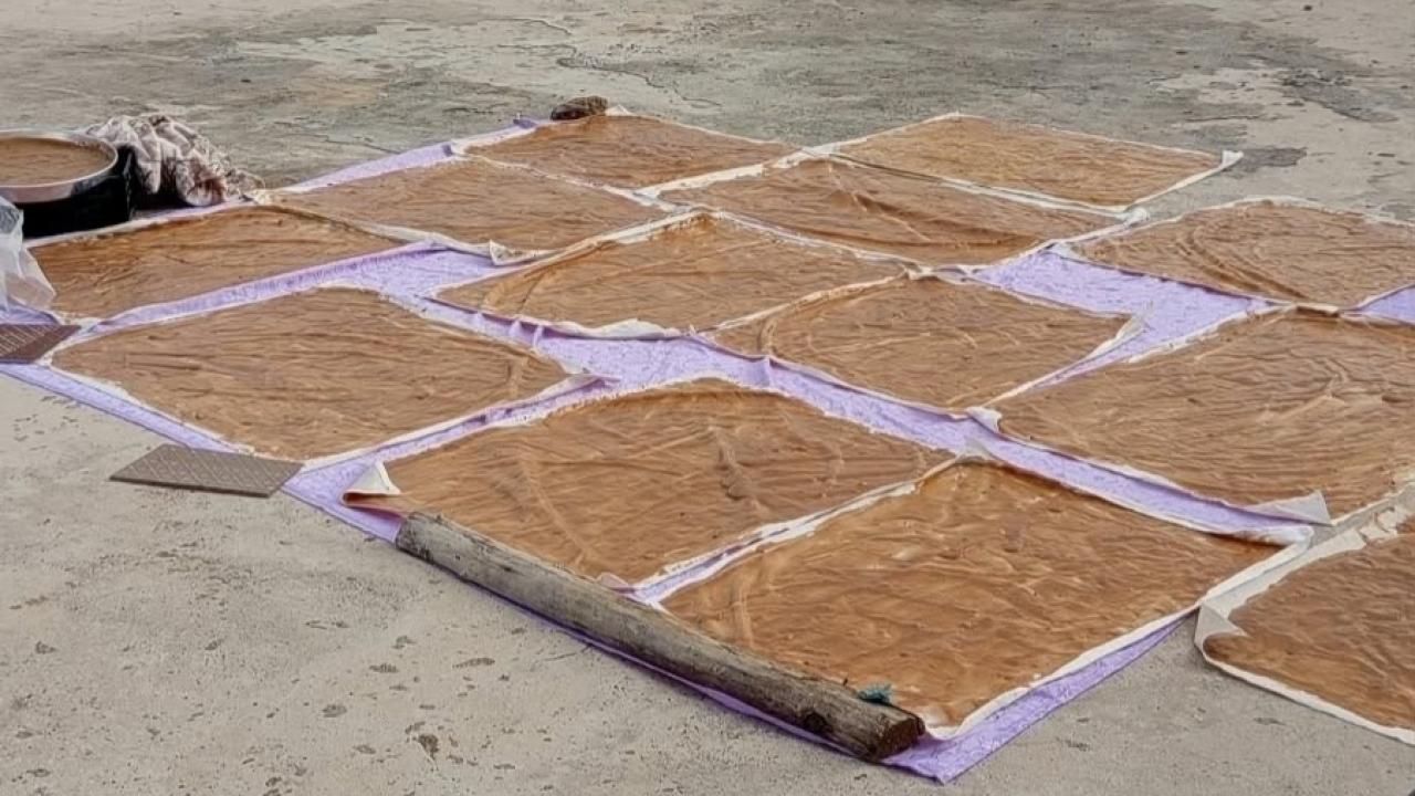 Siverek'te geleneksel yöntemlerle pestil yapımı!