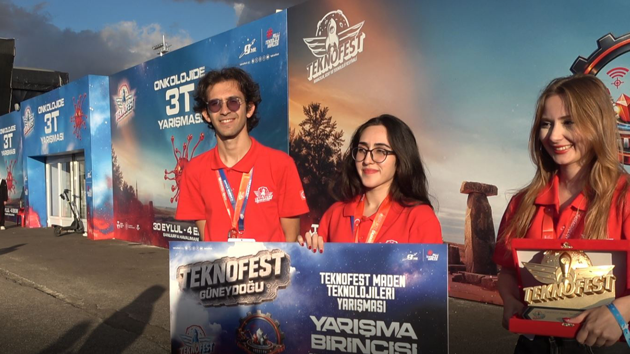 TEKNOFEST'te Maden Teknolojileri Yarışması'nda birincilik ödülü!