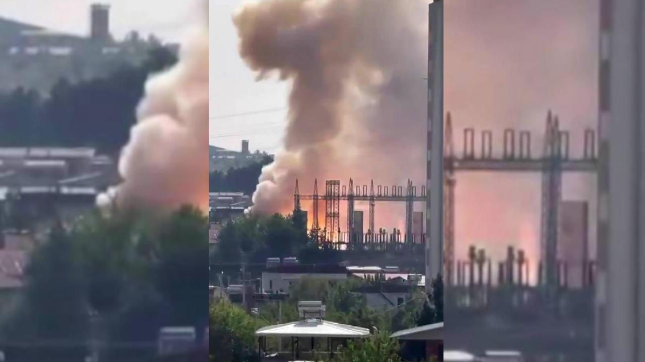 Trafo bomba gibi patladı