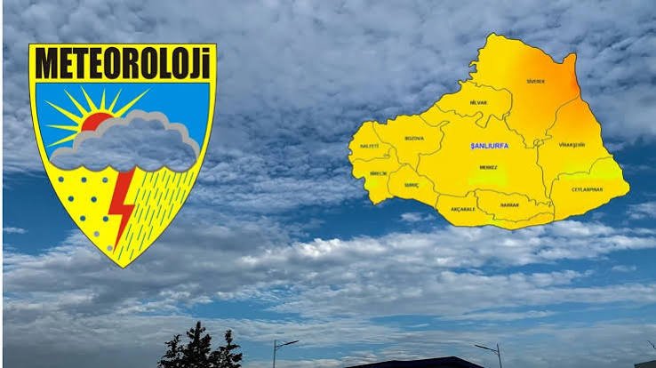 Meteoroloji' den Şanlıurfa için yağış uyarısı!