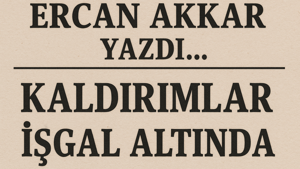 KALDIRIMLAR İŞGAL ALTINDA…