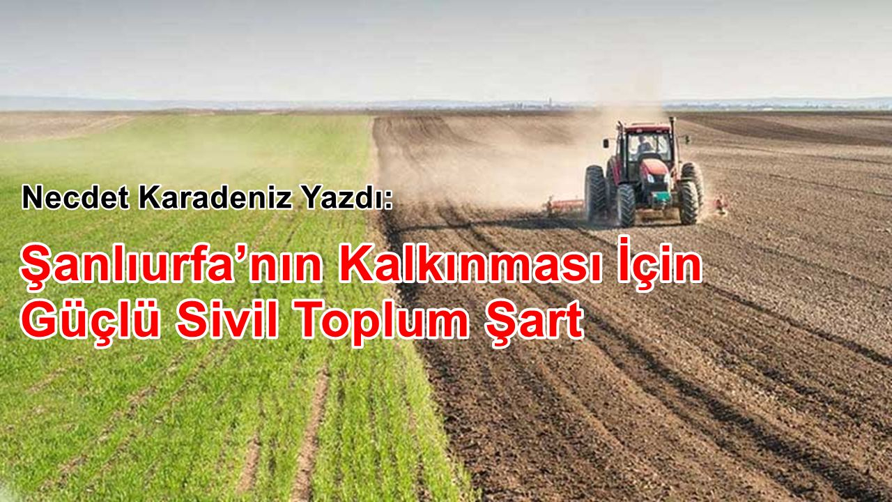 Şanlıurfa’nın Kalkınması İçin Güçlü Sivil Toplum Şart