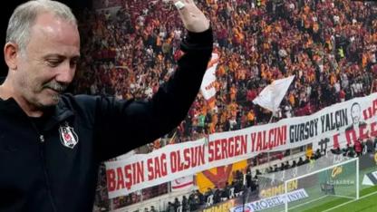 Galatasaray Taraftarından Sergen Yalçın’a Anlamlı Pankart
