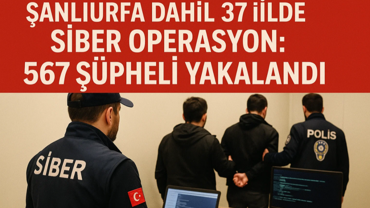 Şanlıurfa Dahil 37 İlde Siber Operasyon: 567 Şüpheli Yakalandı