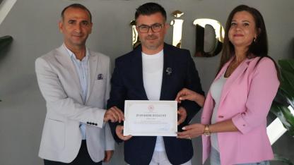 Şanlıurfa’da Spor Tesislerine Teşekkür Belgesi Takdim Edildi