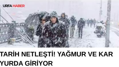 Tarih Netleşti! Yağmur Ve Kar Yurda Giriyor