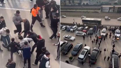Karne Alan Öğrenciler AVM Otoparkında Kavga Etti