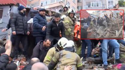İstanbul'da patlama: 2 bina çöktü!