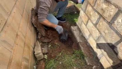 Mezarlıkta uyuşturucu madde ele geçirildi!