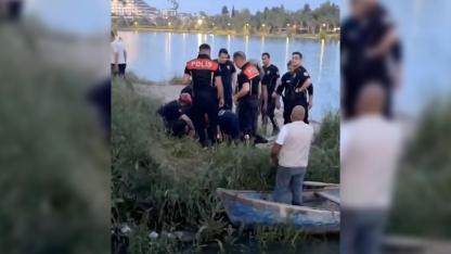 Adana'da nehire düşen kadın kurtarıldı!