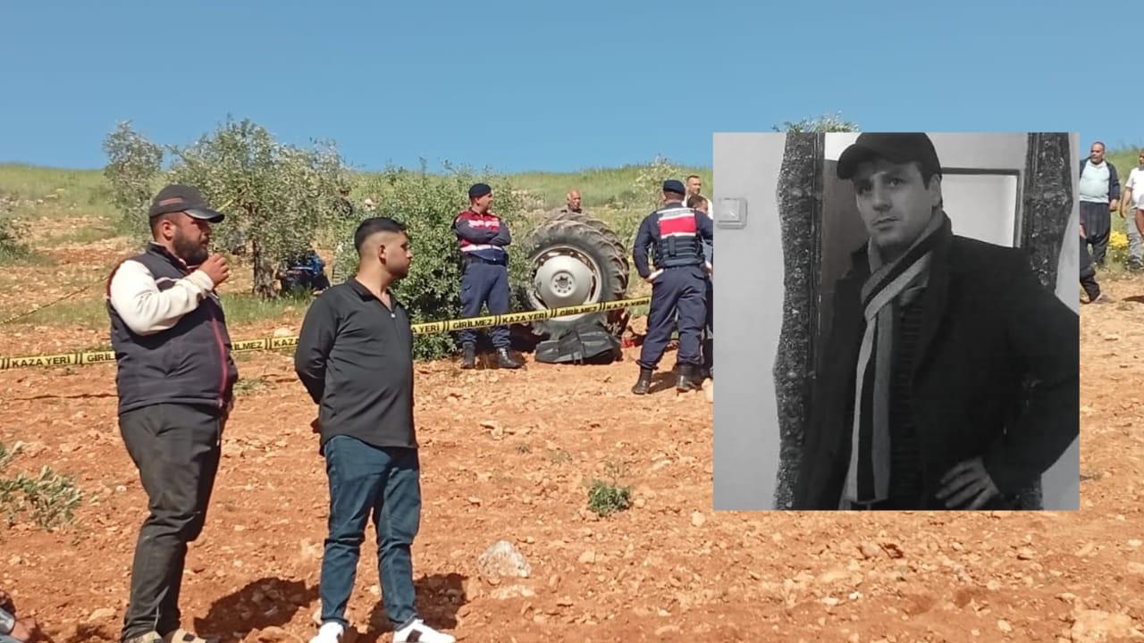 Devrilen traktör can aldı!